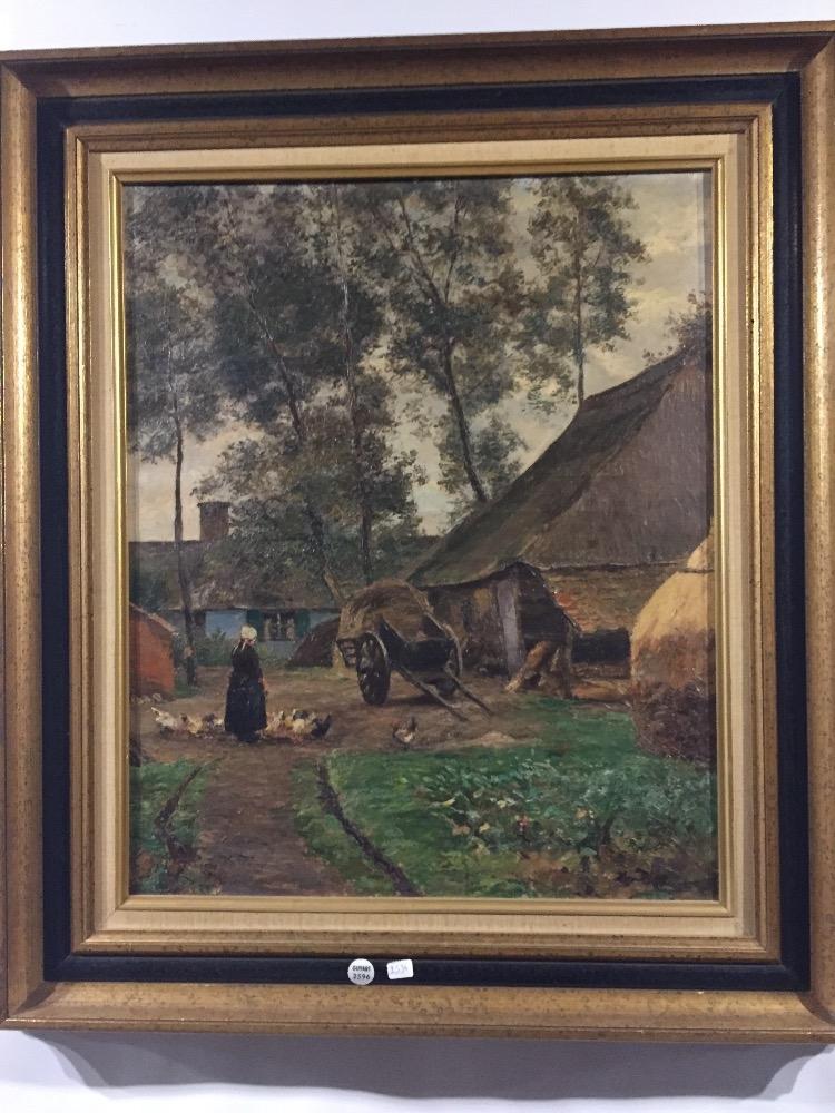 Feeding the chickens