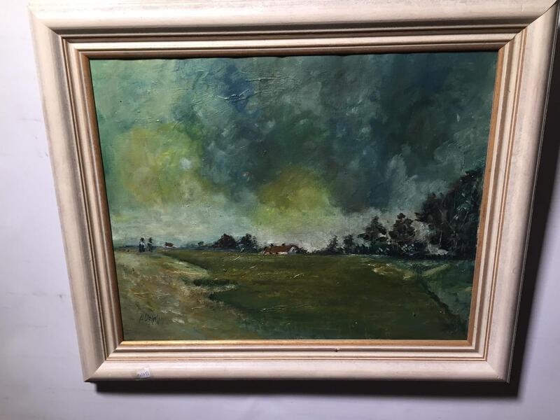 Flanders in the autumn ( oil on canvas)