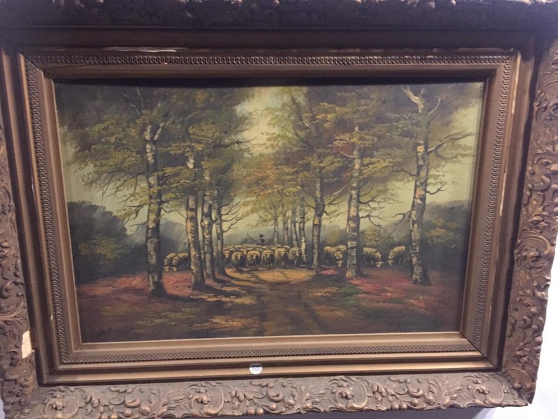 Shepherd with his sheep