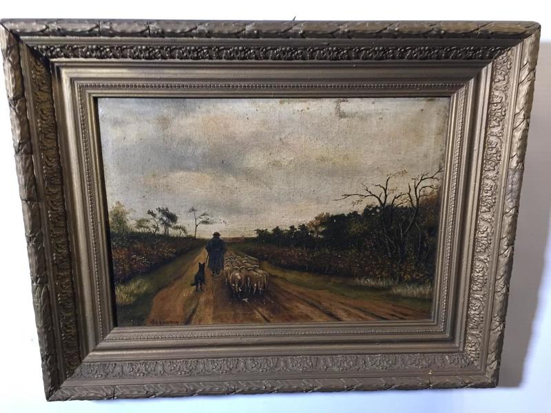 Shepherd with his sheep