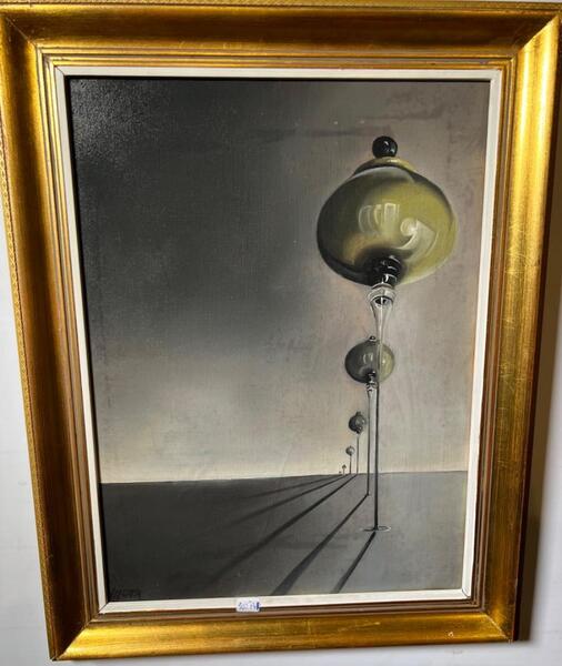 The way to the surreel city ( oil on canvas )