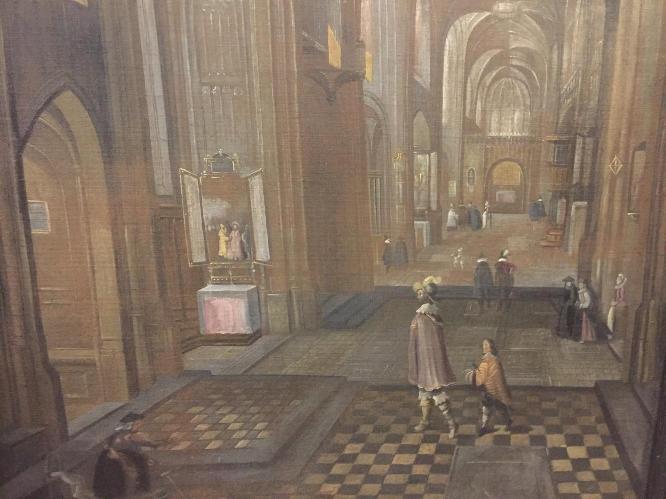 People in the cathedral