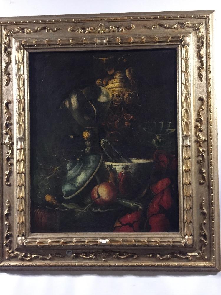 Stillife with fruit and Chinese bowl