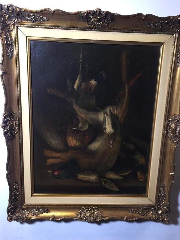 Stillife with game  ( oil on canvas)