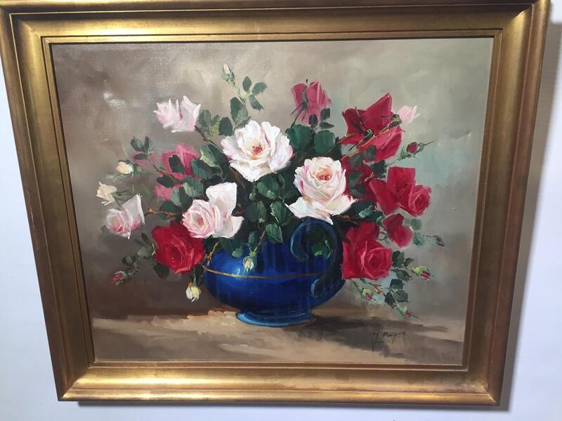 Stillife with roses ( oil on canvas)