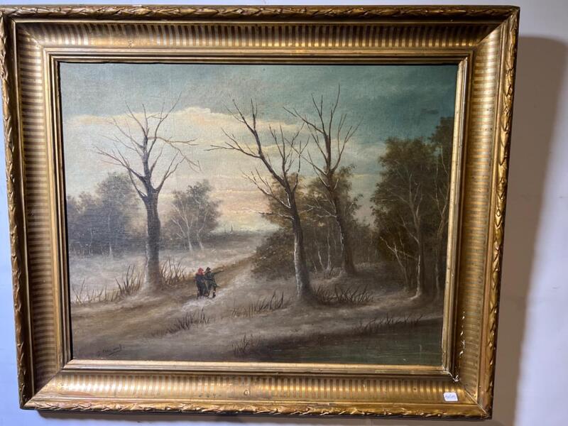 Wintertime ( oil on canvas )