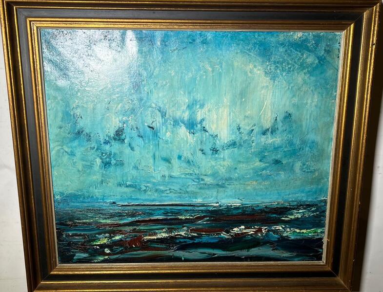 The silent sea ( oil on canvas)