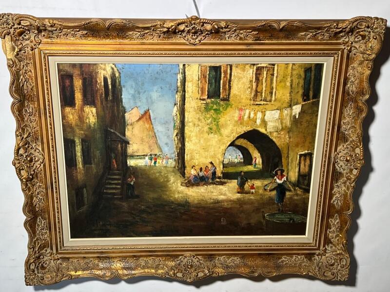 Laundry day ( oil on canvas )