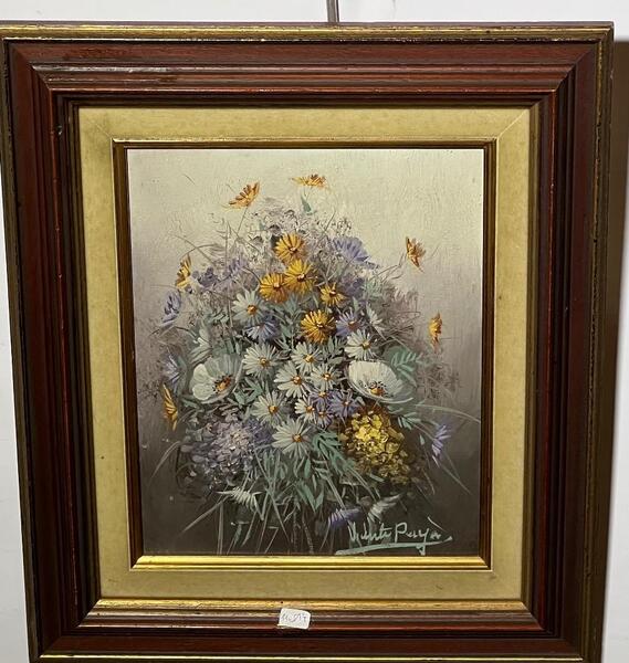 Stillife with flowers ( oil on canvas )