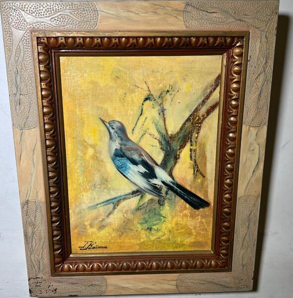 The happy bird ( oil on canvas )