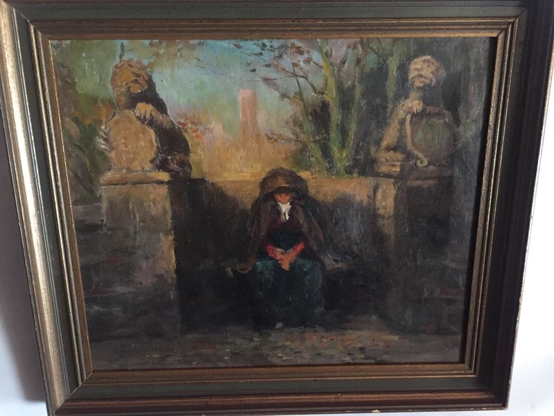 Resting at a bridge in Bruges 