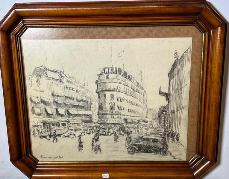 The daily life in Paris ( drawing )