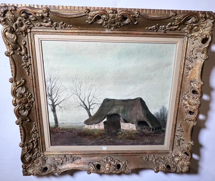 The farm ( oil on canvas )