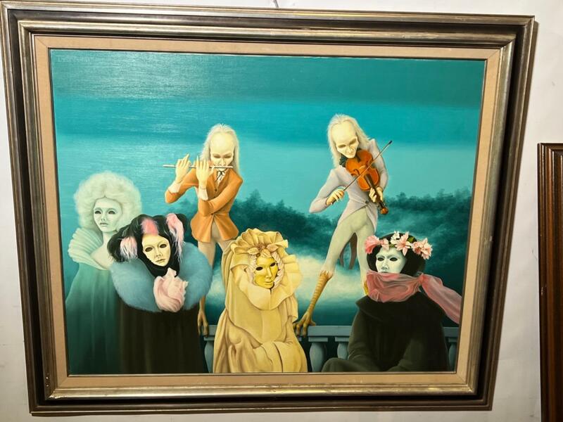 Carnival in Venice ( oil on canvas )