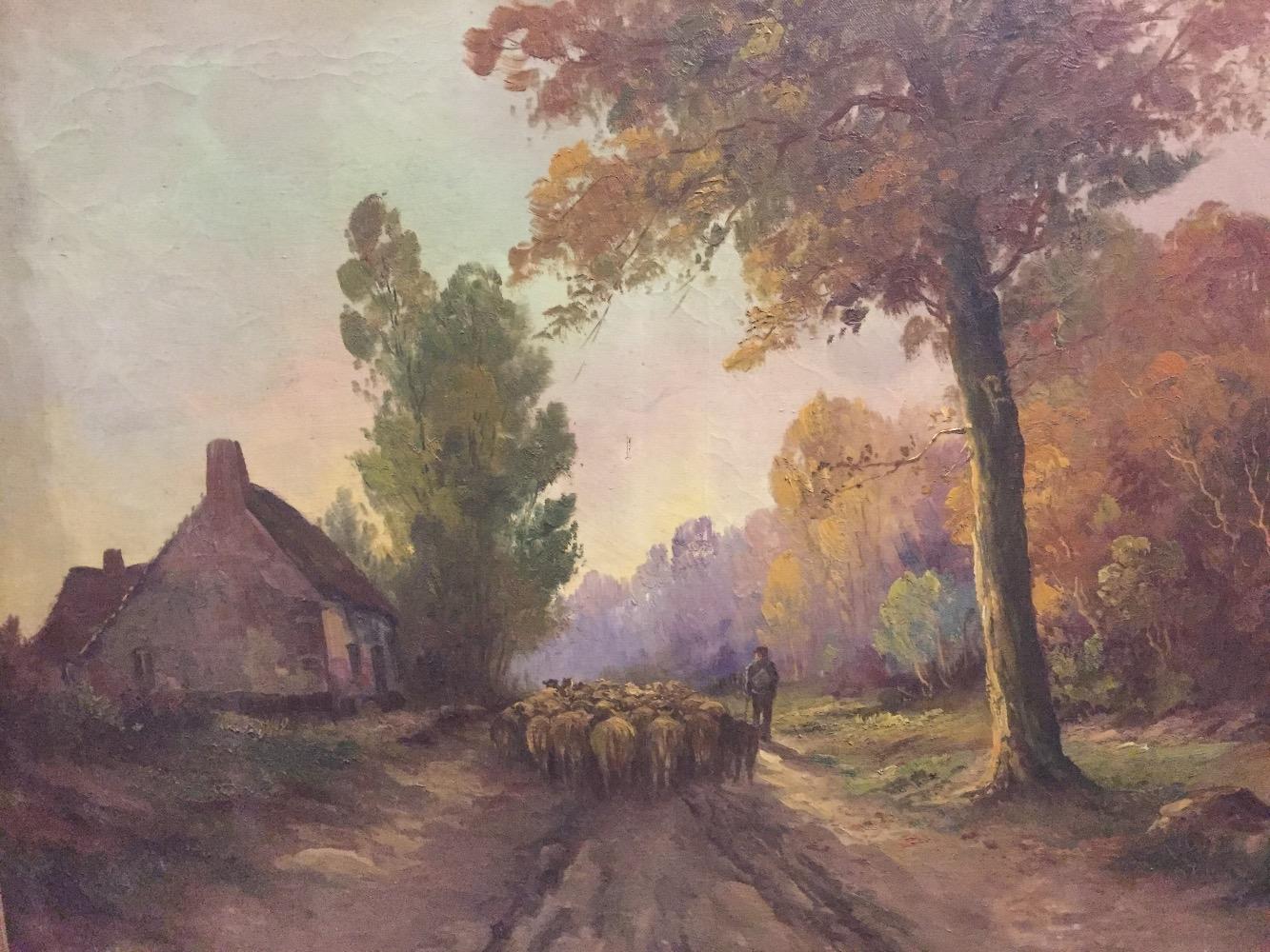 The shepherd and his sheep