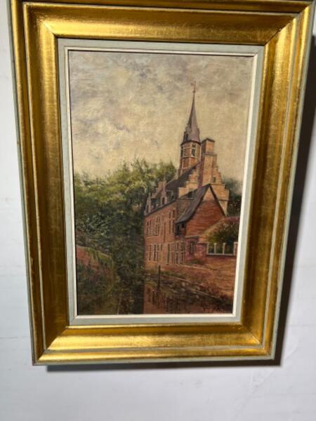 The castle ( oil on canvas )