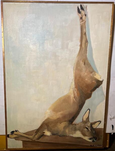 Stillife with game ( oil on canvas )