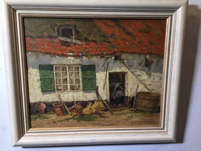 Daily Life at the farm ( oil on canvas)