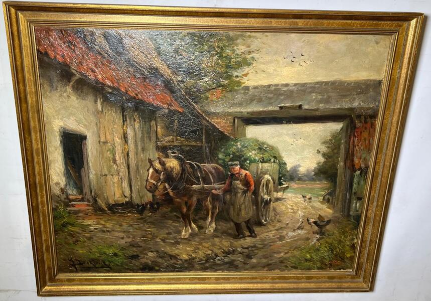 The harvest ( oil on canvas)