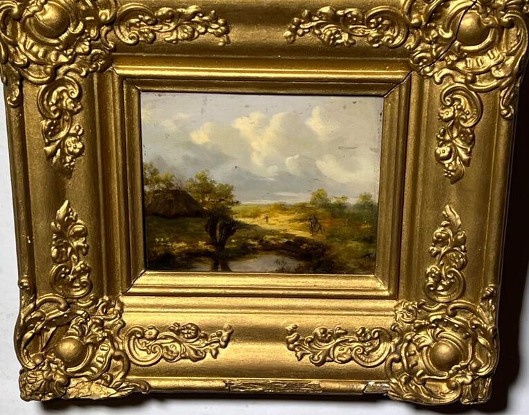 The horseman ( oil on panel )