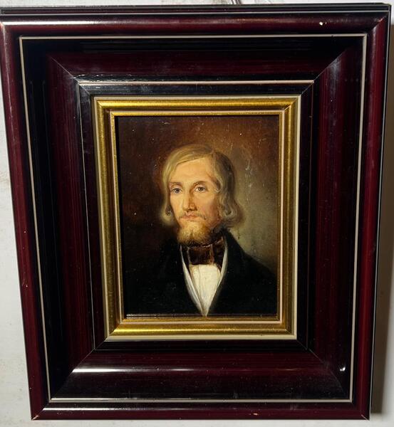 The young landlord ( oil on panel )