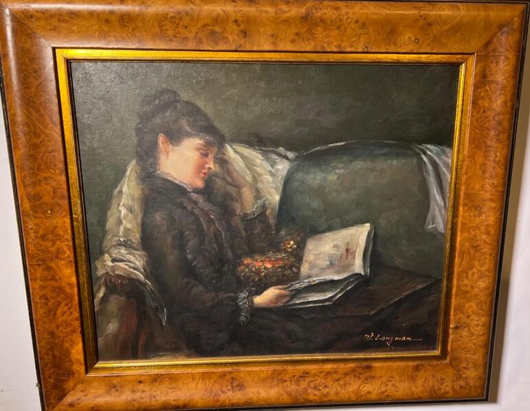 The reader ( oil on canvas )