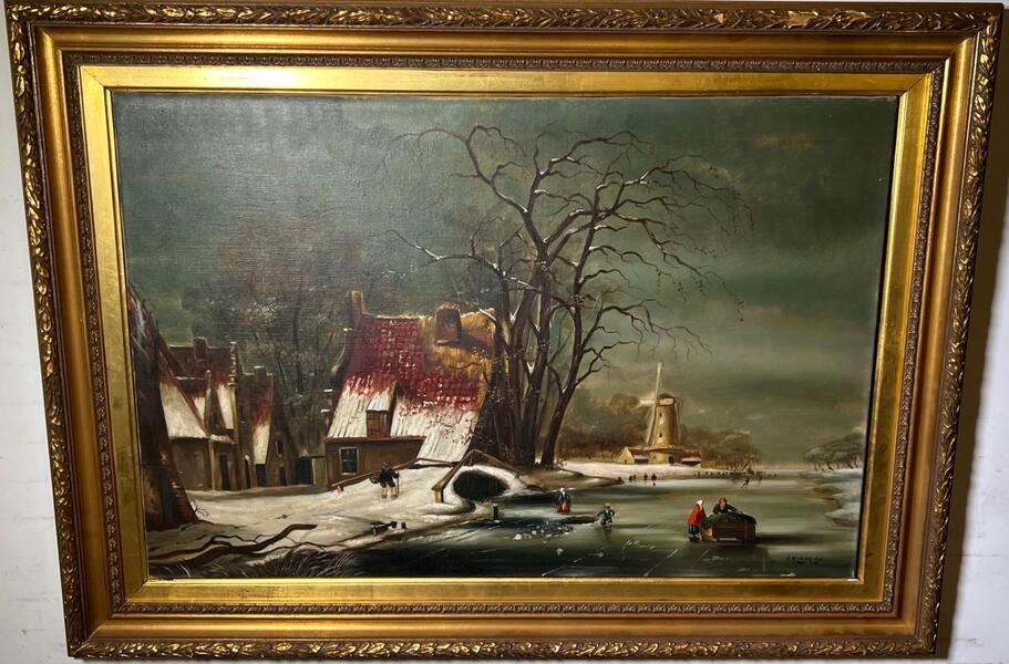 Wintertime ( oil on canvas )